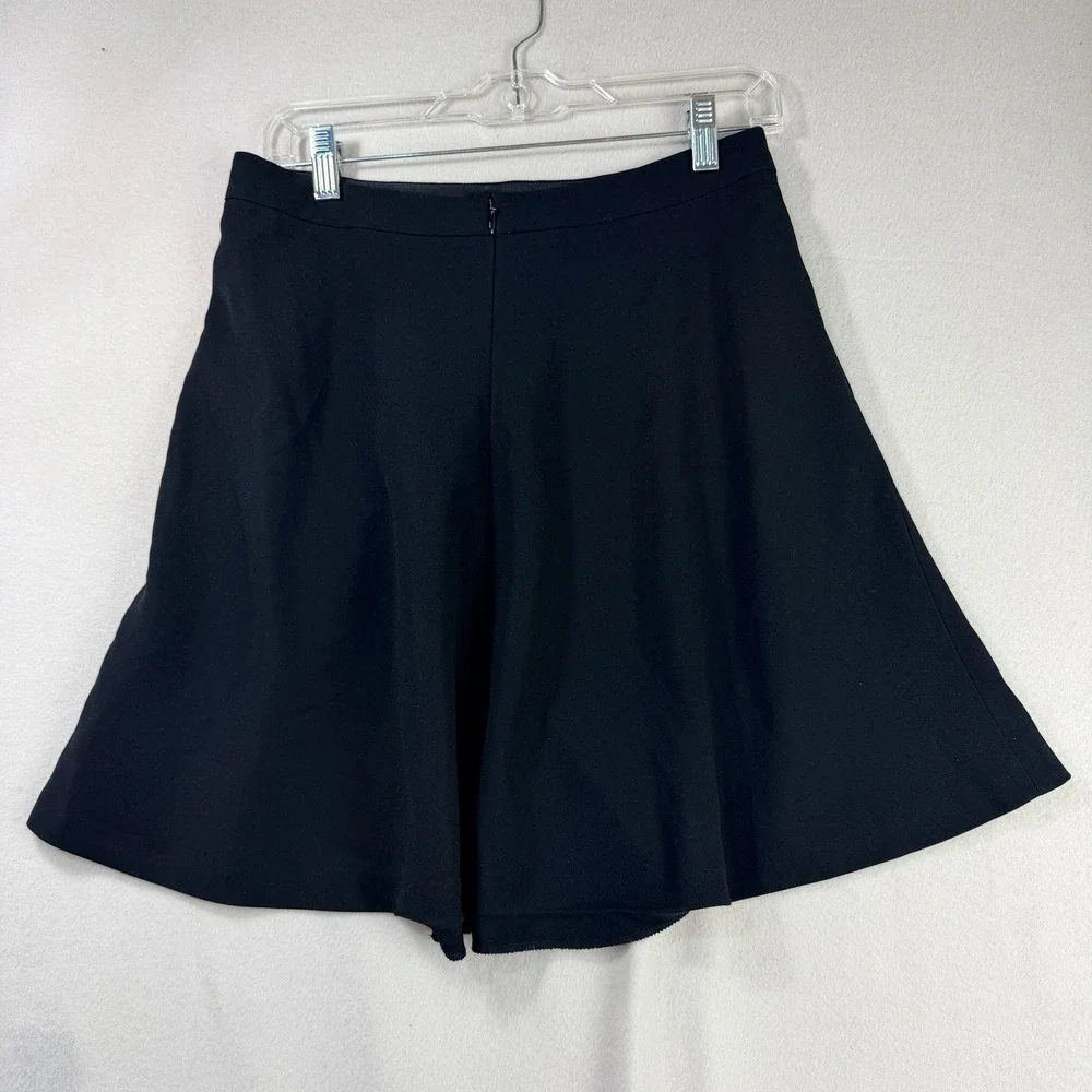Wilfred Aritzia Black A-Line Mini Skirt Size 6‎ Side Pockets Japanese Fabric